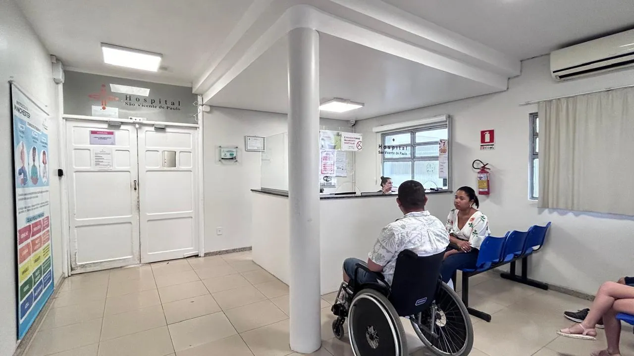 Recepção do Pronto-Socorro do Hospital São Vicente de Paulo